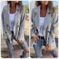 ✨Was soll ich morgen anziehen?✨Women's Faux Tweed Casual Lapel Long Sleeve Coat