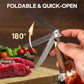 🔥Big Sale 50% OFF🔥🗡️Folding Messer mit Holzgriff für Arbeit, Wandern & Camping⛺Buy 1 Get 1 Free