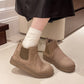 Was soll ich morgen anziehen?🔥Warme Schneestiefeletten mit dicker Sohle für Damen