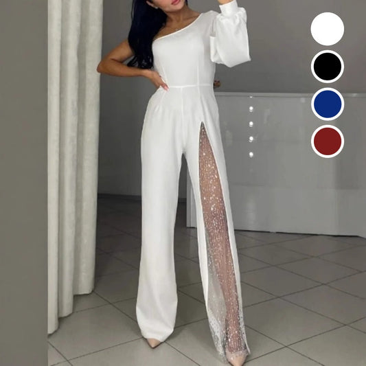 💖Was soll ich morgen anziehen?👗Damen-Jumpsuit mit hohem Schlitz
