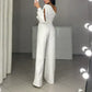 💖Was soll ich morgen anziehen?👗Damen-Jumpsuit mit hohem Schlitz