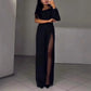 💖Was soll ich morgen anziehen?👗Damen-Jumpsuit mit hohem Schlitz