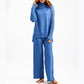 Was soll ich morgen anziehen?-Damen Casual Relaxed Strickpullover und Hose Set mit weitem Bein