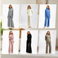 Was soll ich morgen anziehen?-Damen Casual Relaxed Strickpullover und Hose Set mit weitem Bein