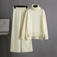 Was soll ich morgen anziehen?-Damen Casual Relaxed Strickpullover und Hose Set mit weitem Bein