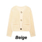 ❄️Was soll ich morgen anziehen?❄️Damen Mode Cut-Out Strickjacke