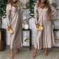 Was soll ich morgen anziehen?🔥Elegantes, glänzendes Maxikleid für Damen