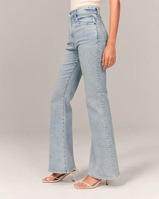 ⭐ Was soll ich morgen anziehen? ⭐ Ultra hoch taillierte Stretch-Schlaghosen