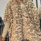 🎅Was soll ich morgen anziehen?🎄Damen-Kunstpelzjacke mit Leopardenmuster