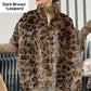 🎅Was soll ich morgen anziehen?🎄Damen-Kunstpelzjacke mit Leopardenmuster