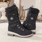 ❄️Winterschlussverkauf 60% RABATT🎁Wasserdichte Knie-Schneestiefel für Damen