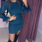 🥰What should I wear tomorrow?🌿✨Langärmliges Netzkleid mit Rundhalsausschnitt💃
