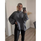 Frauen Warmpullover mit Rollkragen in lockerer Passform