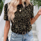 Women's Stylish Loose Round Neck Sequin T-Shirt
