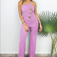 🔥What should I wear tomorrow?🔥Ärmelloser Jumpsuit mit Knopfdesign und Schlagsaum