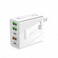 [HETT REA] 65W snabbladdare med flera portar