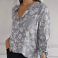 🔥Was soll ich morgen anziehen?🔥Langärmlige Bluse mit Blumenmuster und Paillettentasche für Damen