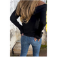 ❤Was soll ich morgen anziehen?❤Off-the-Shoulder Long Sleeve Sweater