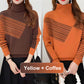 💥Heiße Neuankömmlinge 50% RABATT🥰Lockerer Damen-Strickpullover mit halbhohem Kragen und Streifenmuster