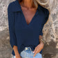 ❤Was tragen Sie morgen?❤Stylish V-Neck Three-Quarter Sleeve Knit Top