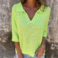 ❤Was tragen Sie morgen?❤Stylish V-Neck Three-Quarter Sleeve Knit Top