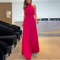 Was soll ich morgen anziehen?💕Jumpsuit med halterneck, ärmlös och sexig med vida ben