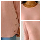 💥Was soll ich morgen tragen?👚Women’s Casual Long Sleeve Solid Color Button T-Shirt