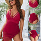 Damen Sexy One-Piece Mesh Swim Kleid
