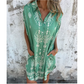 Was soll ich morgen anziehen?💕Loose-Fit Printed Short Sleeve Dress with Pockets
