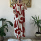Women's Trendy Print Short Sleeve Loose Fit Dress