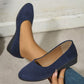 Was soll ich morgen anziehen?🌿Elegante, leichte, rutschfeste Keilschuhe mit niedrigem Absatz