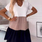Women’s Elegant Color Block V-Neck Long Dress