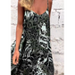 🌟Was soll ich morgen anziehen?🌟Leopardenmuster Spaghetti-Maxikleid