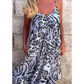 🌟Was soll ich morgen anziehen?🌟Leopardenmuster Spaghetti-Maxikleid