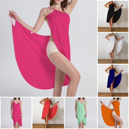 🔥Was soll ich morgen anziehen?😲🌊Damen Strandwickelkleid