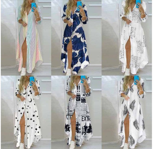 Was soll ich morgen anziehen?💕Stilvolle lange Hemdblusenkleider für Damen