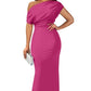 Was soll ich morgen anziehen?💕Women's Elegant Solid Color Strapless Slim Long Dresses