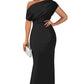 Was soll ich morgen anziehen?💕Women's Elegant Solid Color Strapless Slim Long Dresses