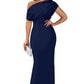 Was soll ich morgen anziehen?💕Women's Elegant Solid Color Strapless Slim Long Dresses