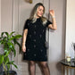Was soll ich morgen anziehen?👗Damen Kleid mit Strassverzierungen und Kurzarm