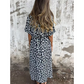 🐆Maxikleid mit V-Ausschnitt und Leopardenmuster👗