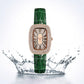 💕Frauen Platz Luxus Kristall Strass Diamant Uhren