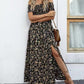 🔥Elegantes, schulterfreies Kleid mit Blumenmuster für Damen🔥