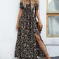🔥Elegantes, schulterfreies Kleid mit Blumenmuster für Damen🔥