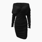 Sexy Bodycon-Kleid mit Rüschen und V-Ausschnitt für Damen