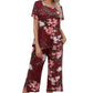 💐Wohlfühlen in Blumenpracht – Dein Alltag, Dein Stil. Damen-Print-Oberteil & Hose Nachtwäsche-Set