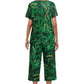 💐Wohlfühlen in Blumenpracht – Dein Alltag, Dein Stil. Damen-Print-Oberteil & Hose Nachtwäsche-Set