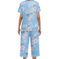 💐Wohlfühlen in Blumenpracht – Dein Alltag, Dein Stil. Damen-Print-Oberteil & Hose Nachtwäsche-Set