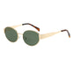 🔥2025 HEIßER VERKAUF🔥Vintage Sonnenbrille mit ovalem Rahmen und Etui