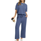 Lässiges Damen-Set Oberteil & Hose – Weicher Stoff, Bequemer Schnitt & Alltagstauglich